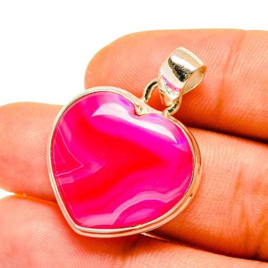 Pink Botswana Agate Pendants handcrafted by Ana Silver Co - PD4905