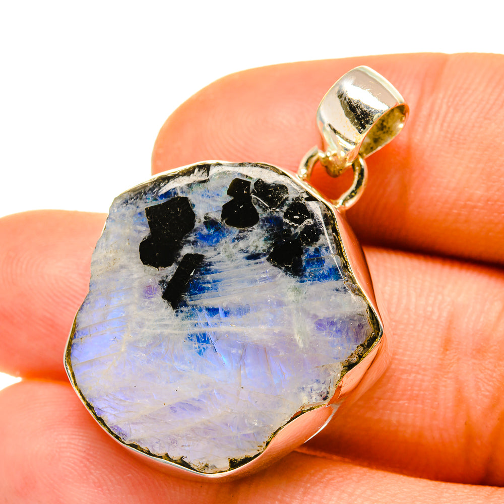 Rainbow Moonstone Pendants handcrafted by Ana Silver Co - PD4910