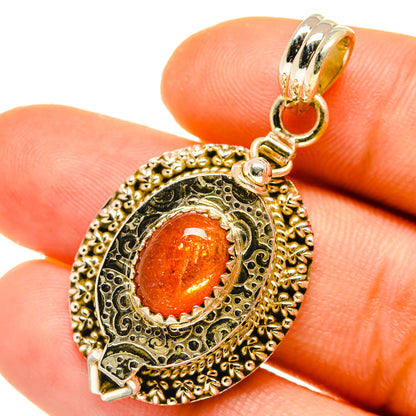 Sunstone Pendants handcrafted by Ana Silver Co - PD4913