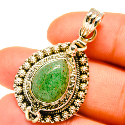 Green Aventurine Pendants handcrafted by Ana Silver Co - PD4915