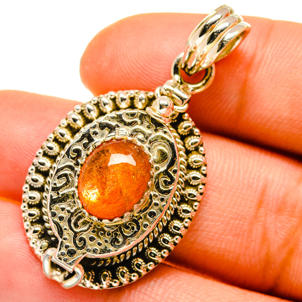 Sunstone Pendants handcrafted by Ana Silver Co - PD4918
