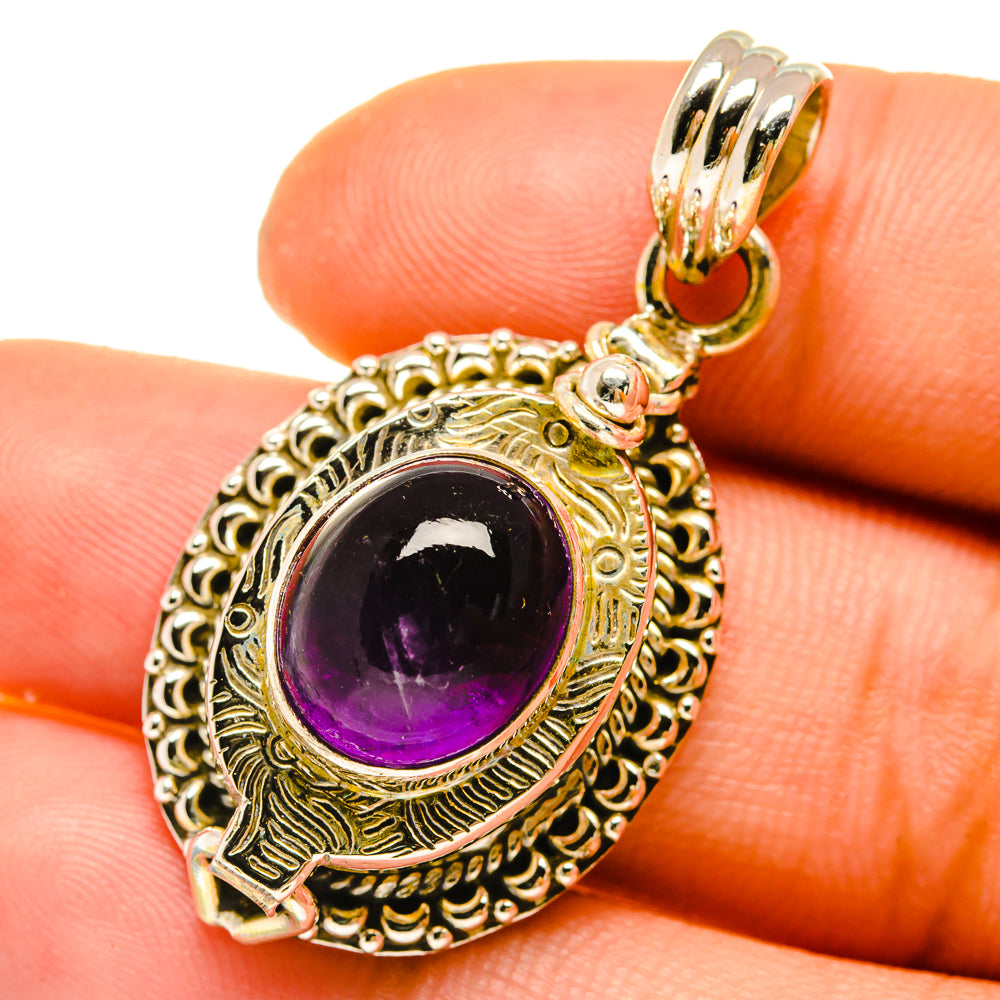 Amethyst Pendants handcrafted by Ana Silver Co - PD4920