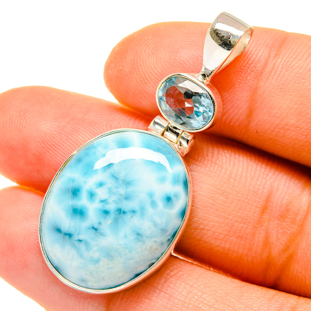 Larimar Pendants handcrafted by Ana Silver Co - PD4927