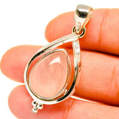 Rose Quartz Pendants handcrafted by Ana Silver Co - PD4932