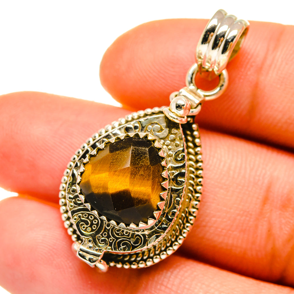 Tiger Eye Pendants handcrafted by Ana Silver Co - PD4936