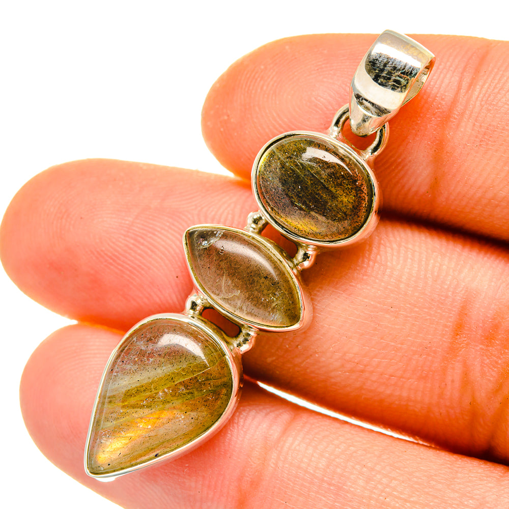 Labradorite Pendants handcrafted by Ana Silver Co - PD4937