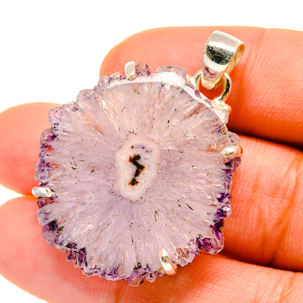 Amethyst Stalactite Pendants handcrafted by Ana Silver Co - PD4970