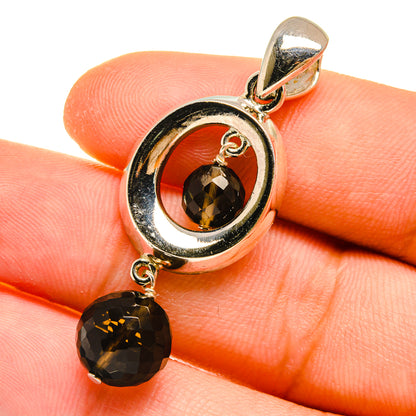 Smoky Quartz Pendants handcrafted by Ana Silver Co - PD4977