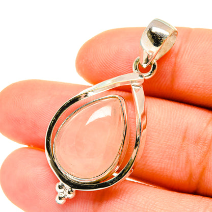Rose Quartz Pendants handcrafted by Ana Silver Co - PD4983