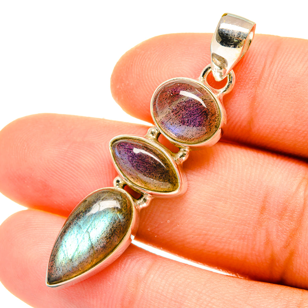 Labradorite Pendants handcrafted by Ana Silver Co - PD4988