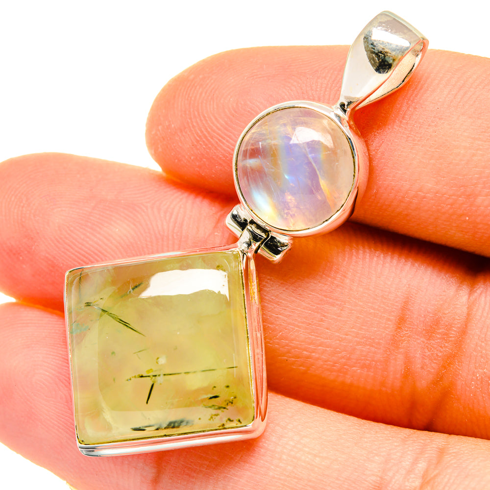 Prehnite Pendants handcrafted by Ana Silver Co - PD4992
