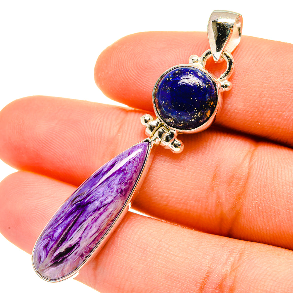 Charoite Pendants handcrafted by Ana Silver Co - PD4995