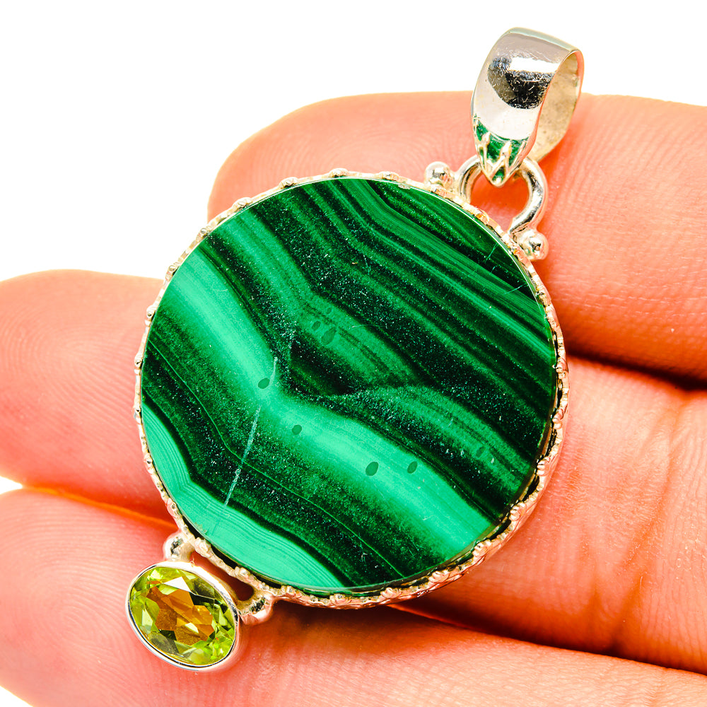 Malachite Pendants handcrafted by Ana Silver Co - PD4998