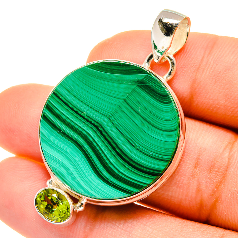 Malachite Pendants handcrafted by Ana Silver Co - PD4999