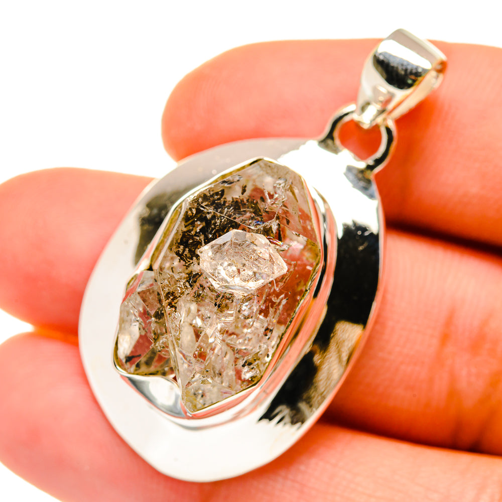 Herkimer Diamond Pendants handcrafted by Ana Silver Co - PD5005