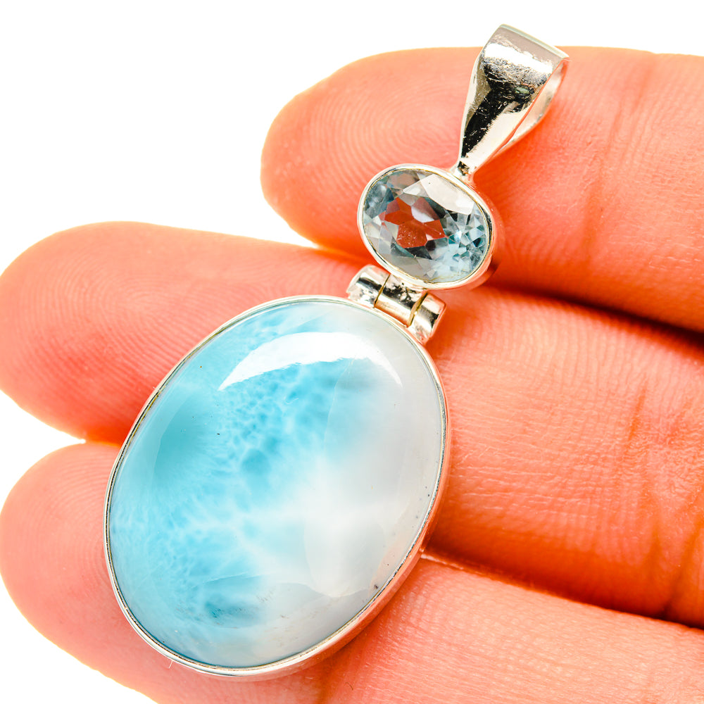 Larimar Pendants handcrafted by Ana Silver Co - PD5010