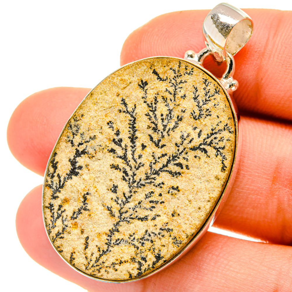 Germany Psilomelane Dendrite Pendants handcrafted by Ana Silver Co - PD5014