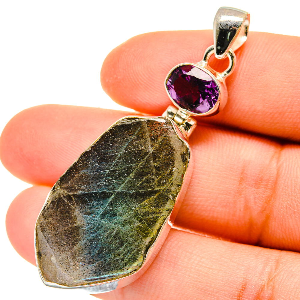 Labradorite Pendants handcrafted by Ana Silver Co - PD5016