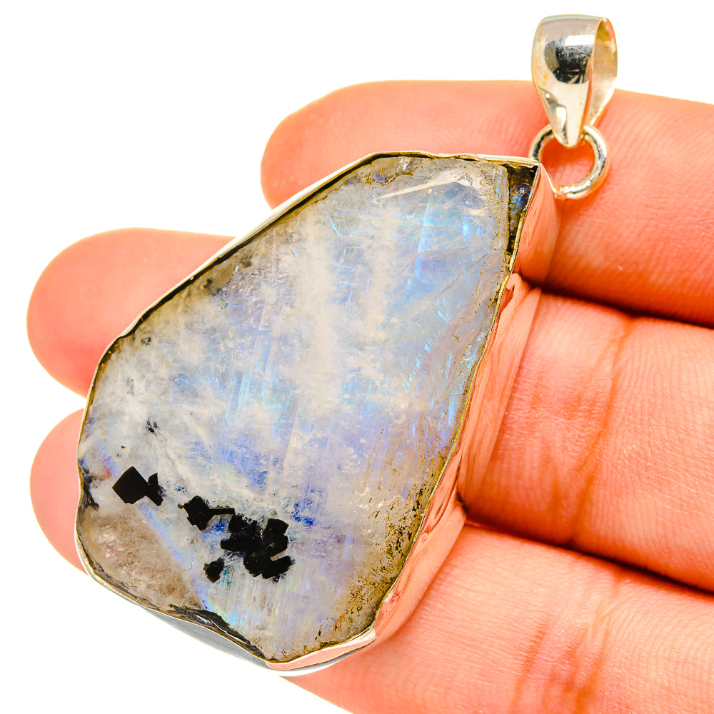 Rainbow Moonstone Pendants handcrafted by Ana Silver Co - PD5024