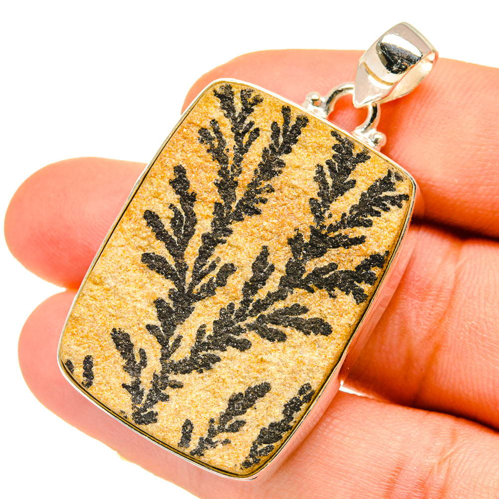 Germany Psilomelane Dendrite Pendants handcrafted by Ana Silver Co - PD5025