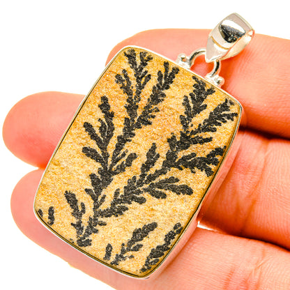 Germany Psilomelane Dendrite Pendants handcrafted by Ana Silver Co - PD5025