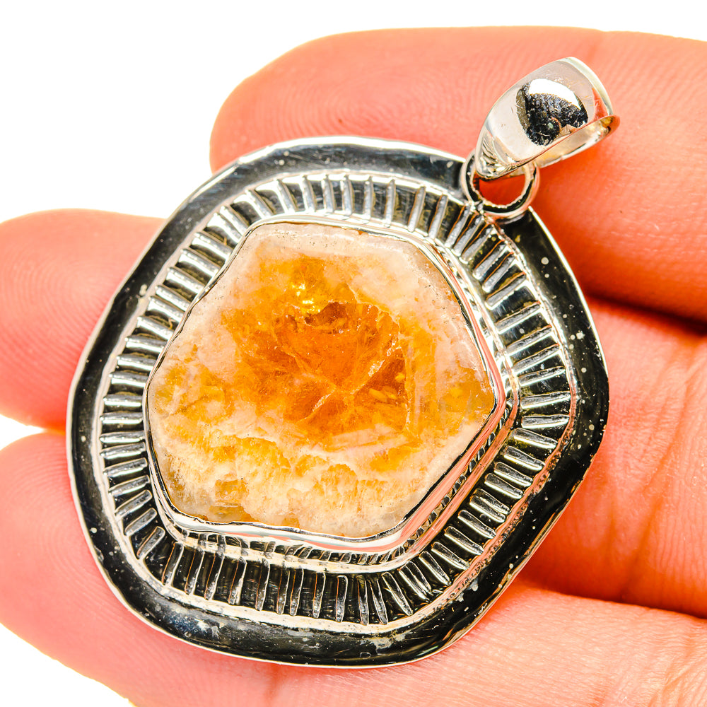 Citrine Pendants handcrafted by Ana Silver Co - PD5027