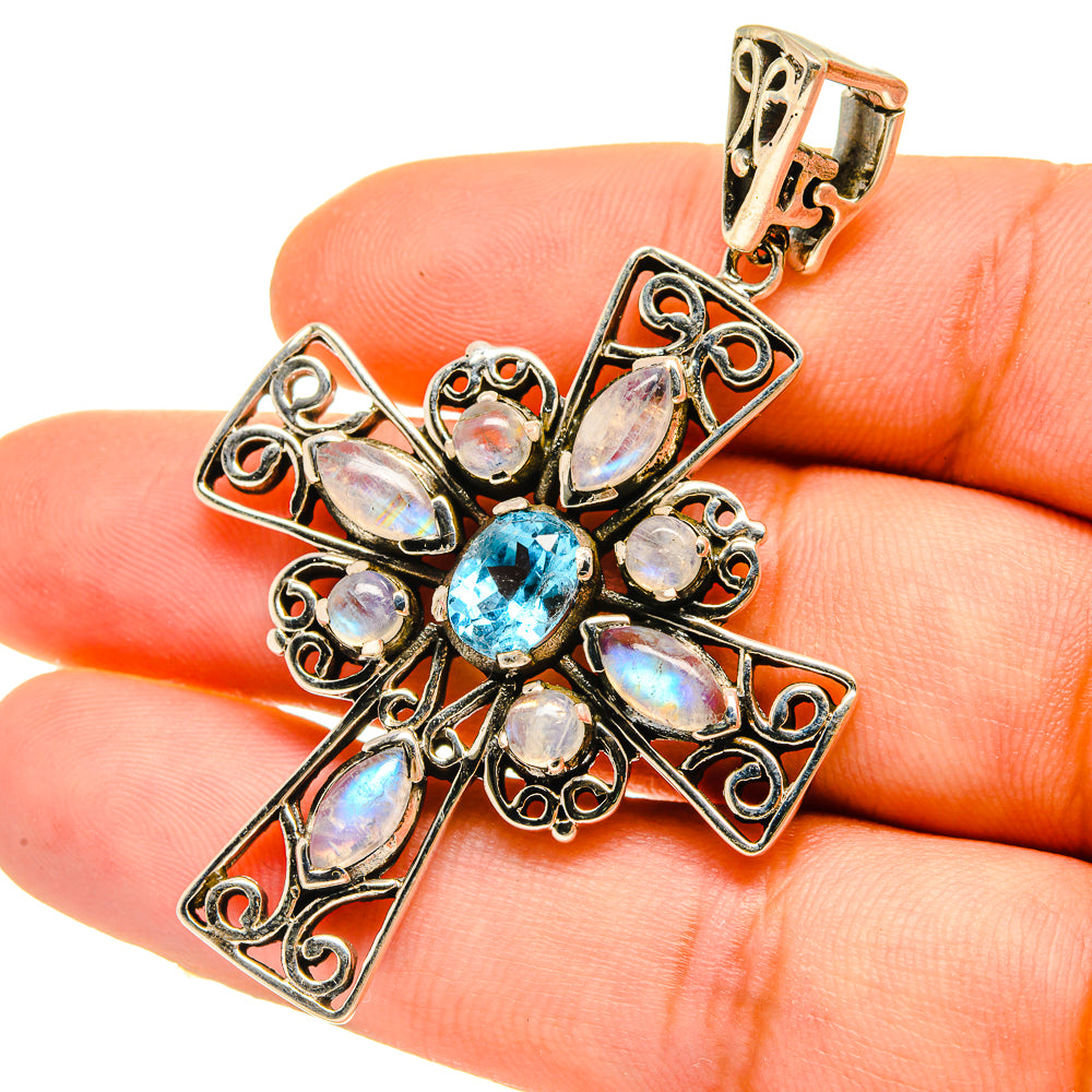 Blue Topaz Pendants handcrafted by Ana Silver Co - PD5029