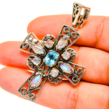 Blue Topaz Pendants handcrafted by Ana Silver Co - PD5029