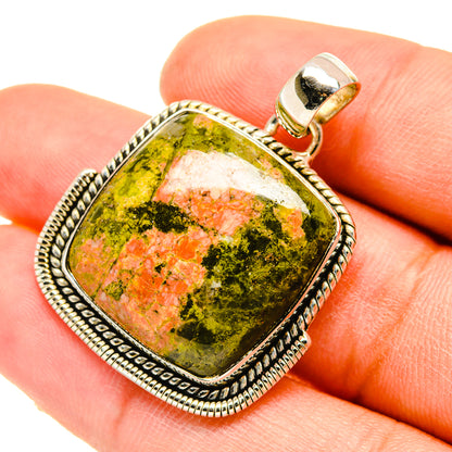 Unakite Pendants handcrafted by Ana Silver Co - PD5031