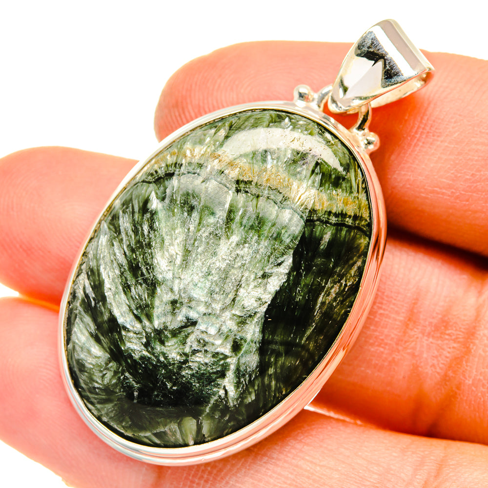 Seraphinite Pendants handcrafted by Ana Silver Co - PD5034