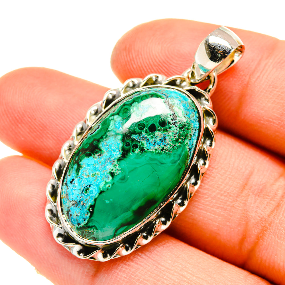 Chrysocolla Pendants handcrafted by Ana Silver Co - PD5035