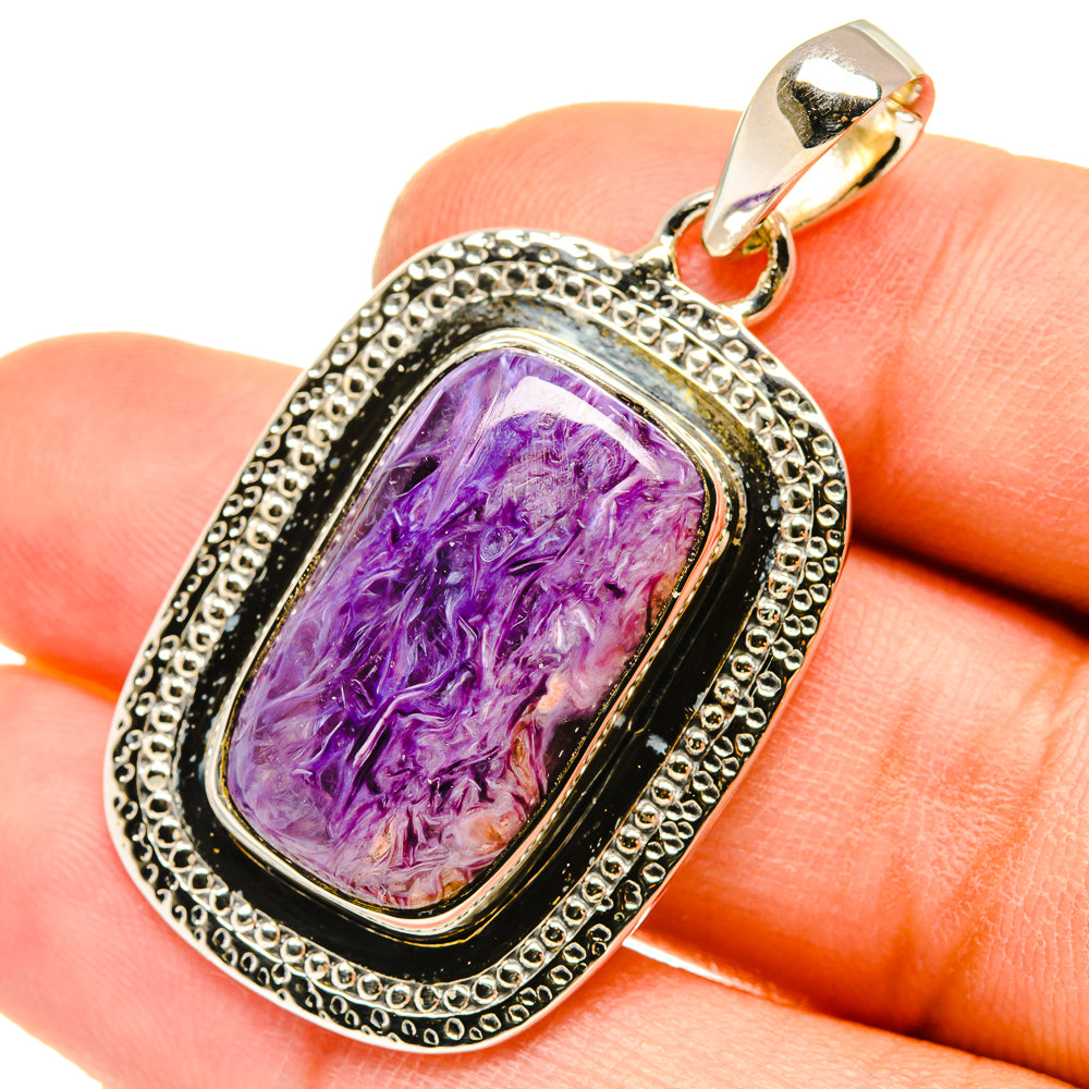 Charoite Pendants handcrafted by Ana Silver Co - PD5036