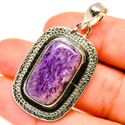 Charoite Pendants handcrafted by Ana Silver Co - PD5036