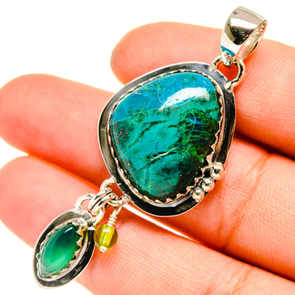 Chrysocolla Pendants handcrafted by Ana Silver Co - PD5047
