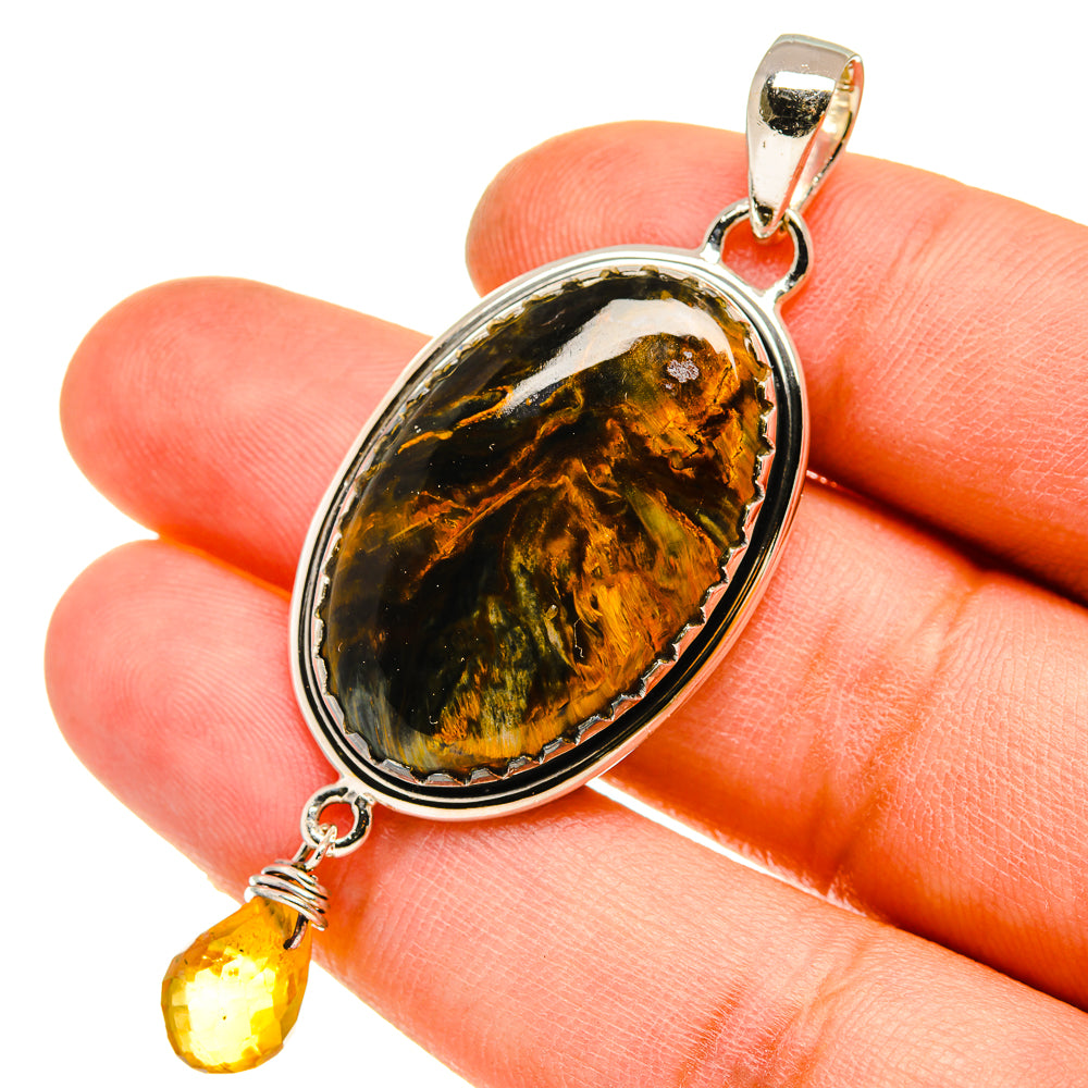 Pietersite Pendants handcrafted by Ana Silver Co - PD5057