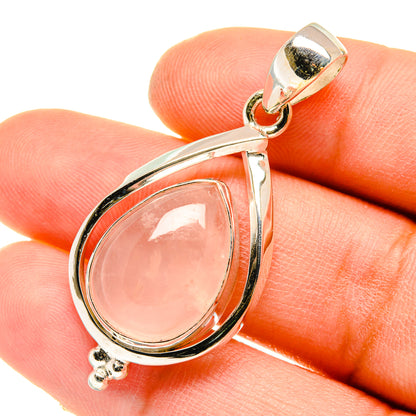 Rose Quartz Pendants handcrafted by Ana Silver Co - PD5061