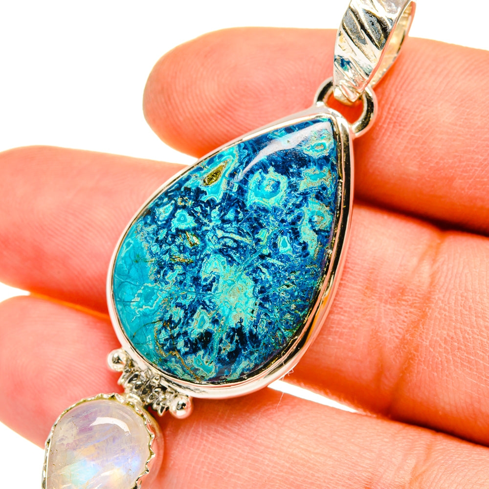 Chrysocolla Pendants handcrafted by Ana Silver Co - PD5063