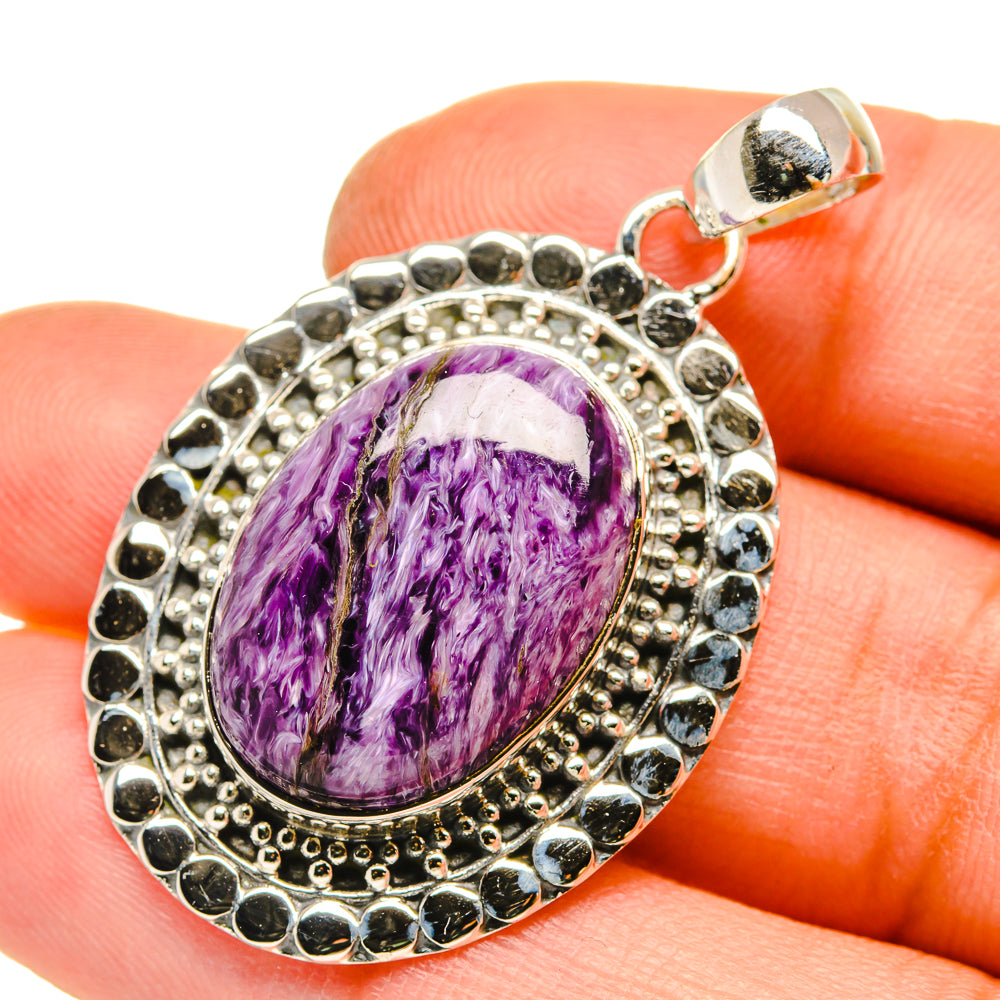 Charoite Pendants handcrafted by Ana Silver Co - PD5079