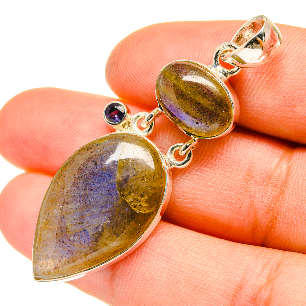Labradorite Pendants handcrafted by Ana Silver Co - PD5085