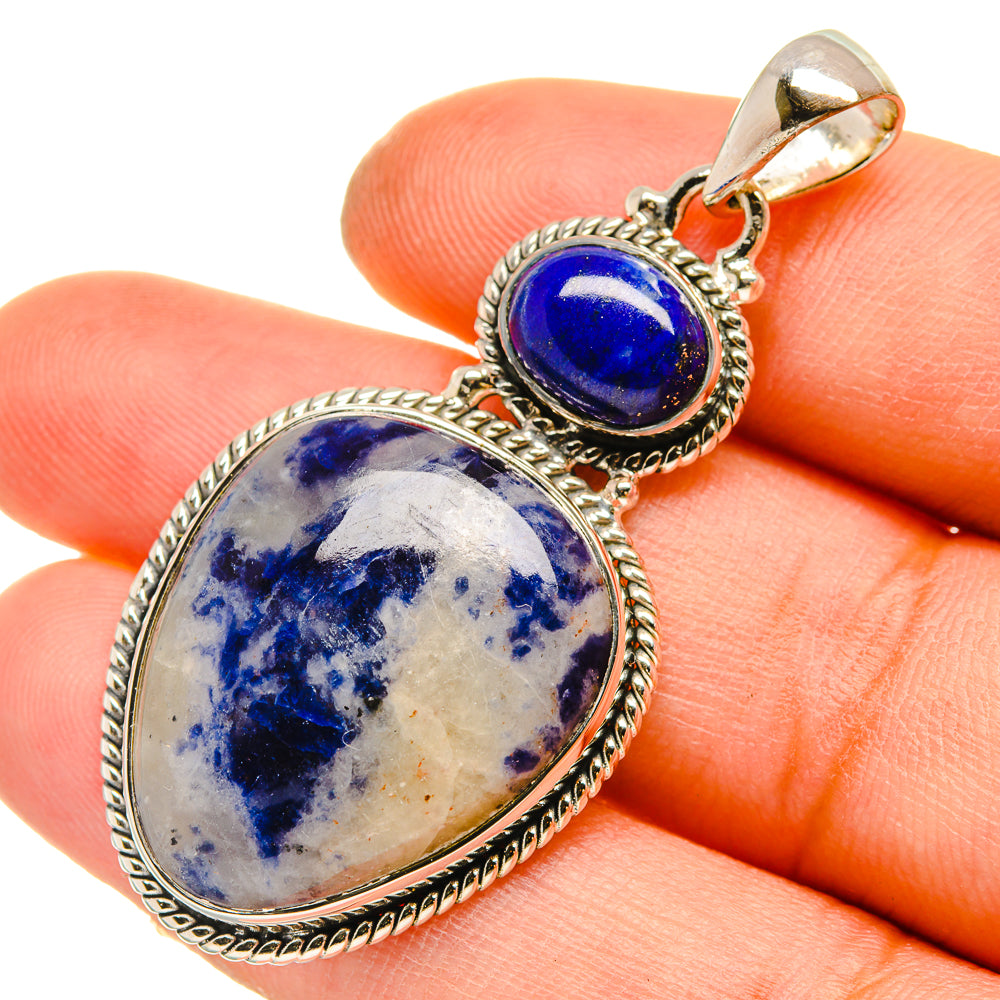 Sodalite Pendants handcrafted by Ana Silver Co - PD5089