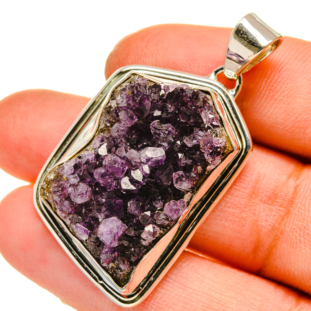 Amethyst Crystal Pendants handcrafted by Ana Silver Co - PD5090