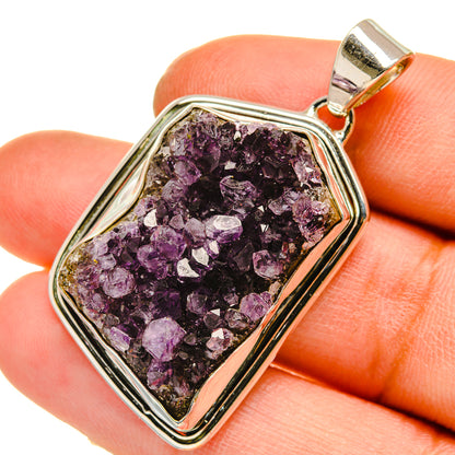 Amethyst Crystal Pendants handcrafted by Ana Silver Co - PD5090