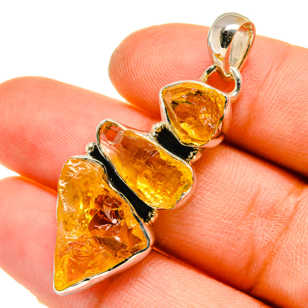 Citrine Pendants handcrafted by Ana Silver Co - PD5091