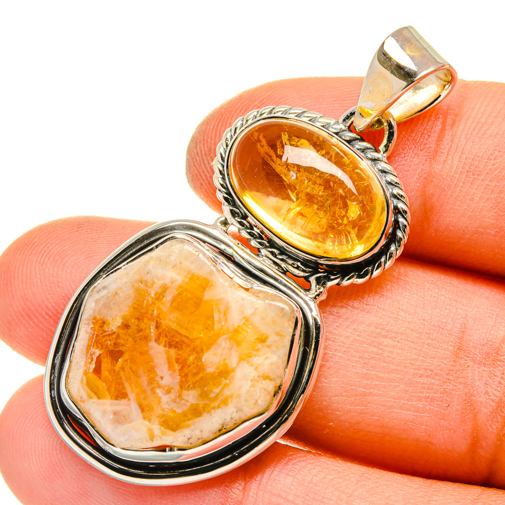 Citrine Pendants handcrafted by Ana Silver Co - PD5094