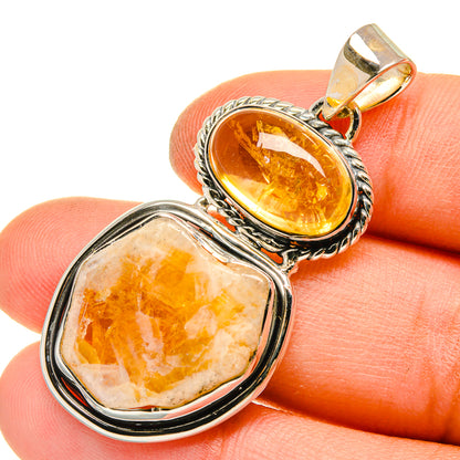 Citrine Pendants handcrafted by Ana Silver Co - PD5094