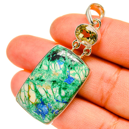 Azurite Pendants handcrafted by Ana Silver Co - PD5096