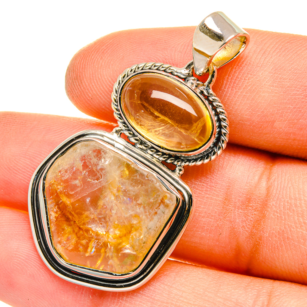 Citrine Pendants handcrafted by Ana Silver Co - PD5106
