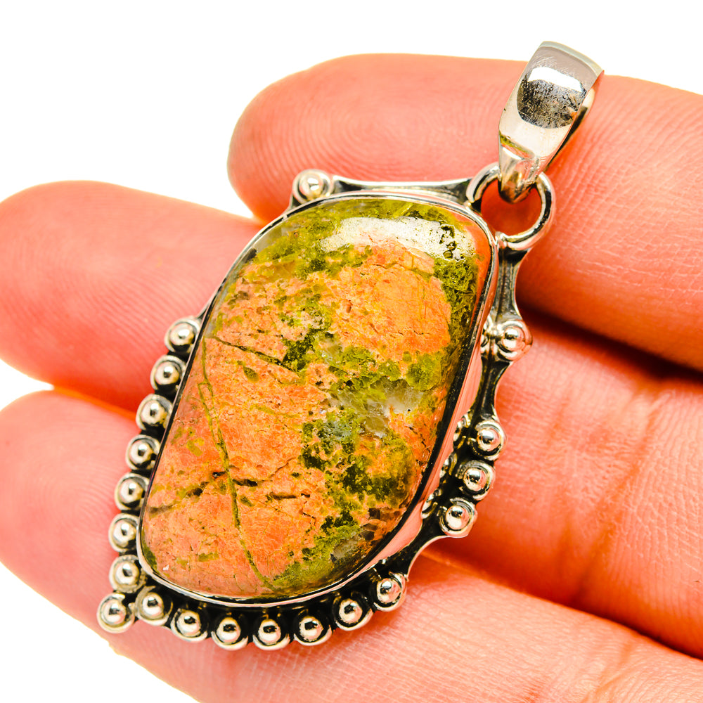 Unakite Pendants handcrafted by Ana Silver Co - PD5109