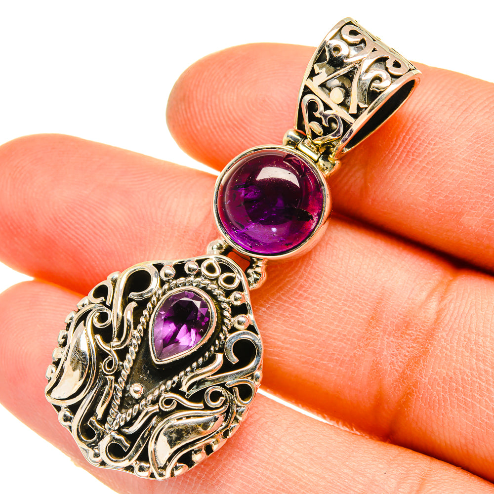 Amethyst Pendants handcrafted by Ana Silver Co - PD5117