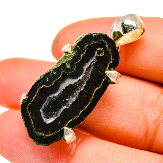 Coconut Geode Druzy Pendants handcrafted by Ana Silver Co - PD5122